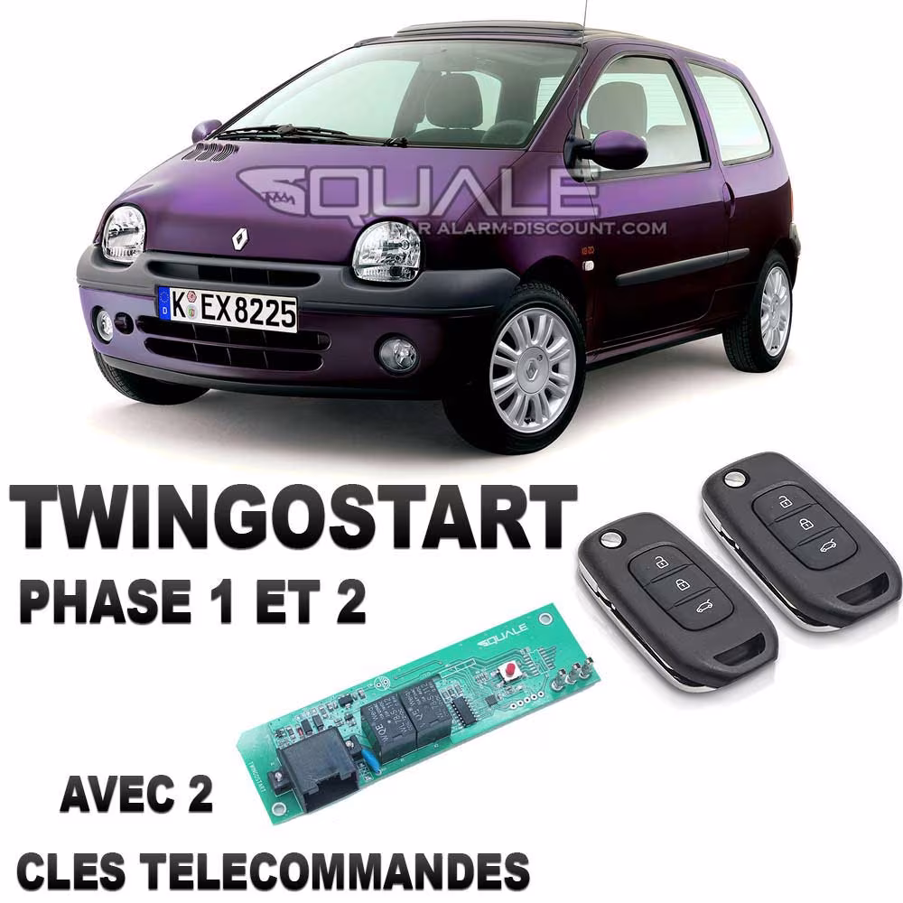 "Disattivazione dell'antifurto TWINGOSTART per RENAULT TWINGO 1 Fase 1 e 2 con 2 chiavi telecomando"